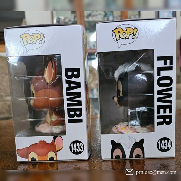 Funko Pop Disney Classics Bambi & Flower, Lot of 2 - Picture 6 of 10